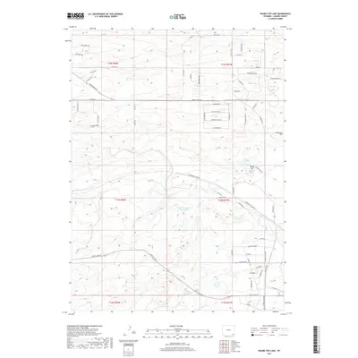 2017 Map of Round Top Lake, 2017 Print