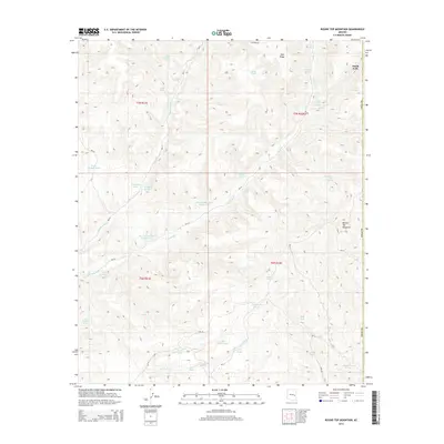 2014 Map of Round Top Mountain, 2014 Print