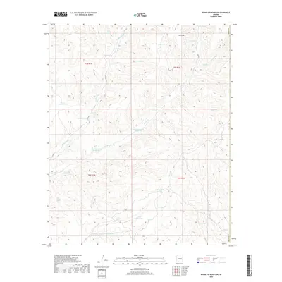 2018 Map of Round Top Mountain, 2018 Print