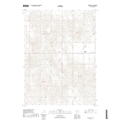 2017 Map of Round Valley, 2017 Print