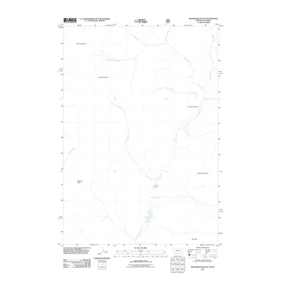 2011 Map of Roundhead Butte, 2011 Print