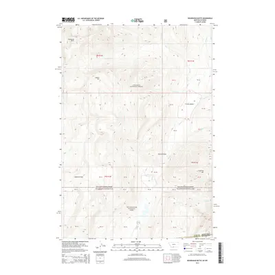 2014 Map of Roundhead Butte, 2014 Print