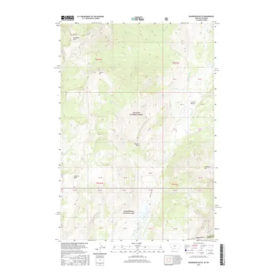 2017 Map of Roundhead Butte, 2017 Print