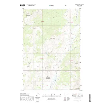 2020 Map of Roundhead Butte, 2020 Print