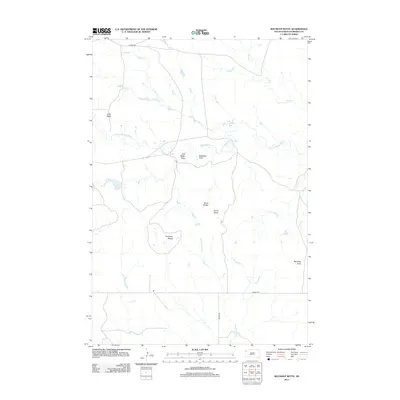 2012 Map of Roundup Butte, 2012 Print