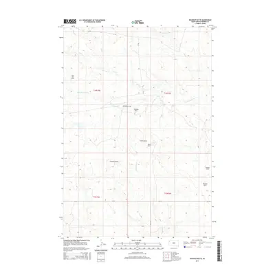 2015 Map of Roundup Butte, 2015 Print