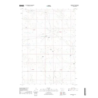 2017 Map of Roundup Butte, 2017 Print