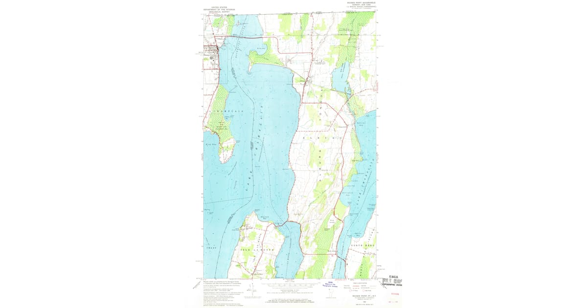 Le Rouses Map 1966 Map of Rouses Point, Champlain, NY — High-Res | Pastmaps