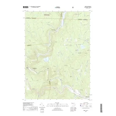 2018 Map of Rowe, 2018 Print