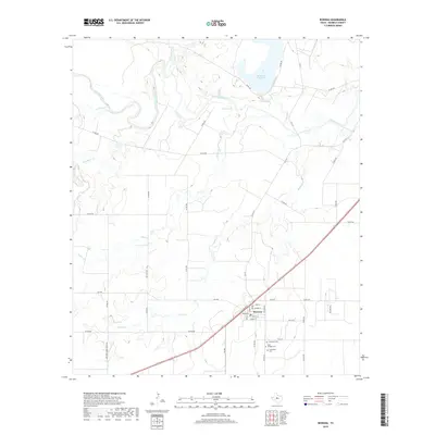 2019 Map of Rowena, 2019 Print