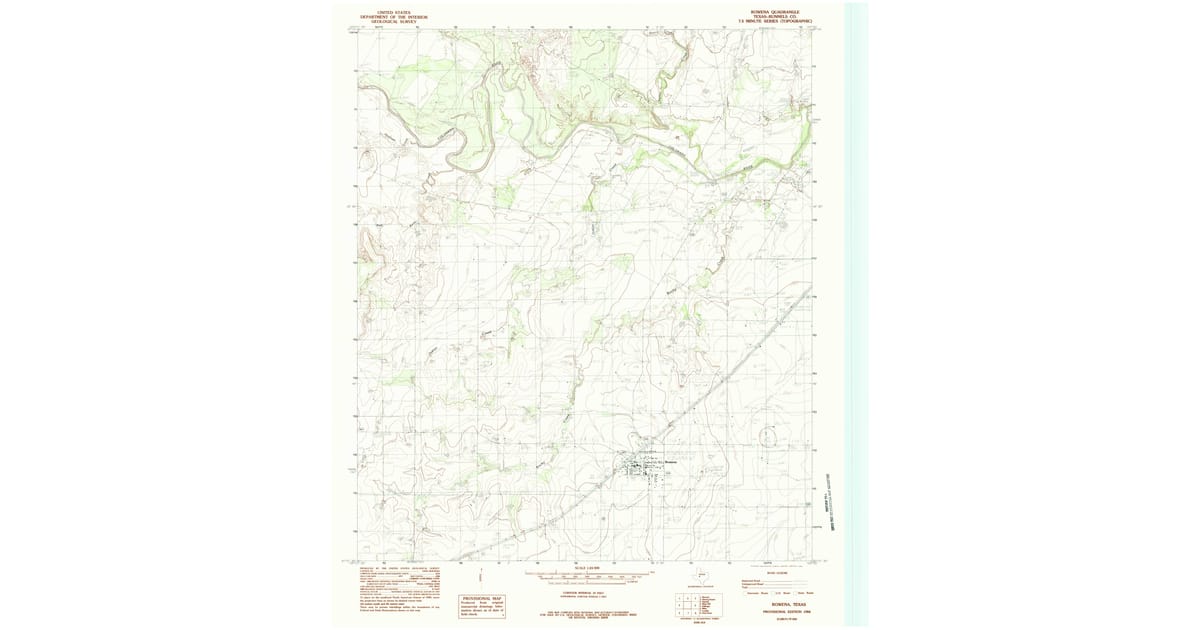 Rowena Tx 1980s Maps of Runnels County, TX | Pastmaps