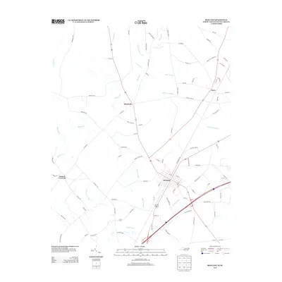 2013 Map of Rowland, 2013 Print