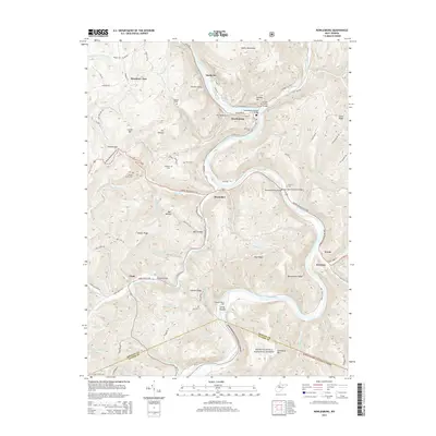 2014 Map of Rowlesburg, 2014 Print