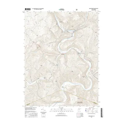 2016 Map of Rowlesburg, 2016 Print