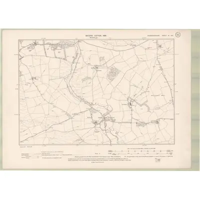 1897 Map of Roxburghshire Sheet III.NE, 1899 Print