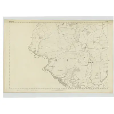 1859 Map of Roxburghshire, Sheet III, 1863 Print