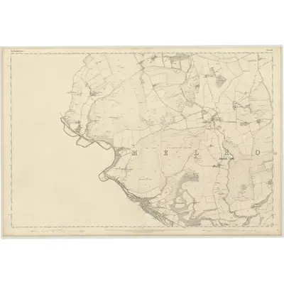 1859 Map of Roxburghshire, Sheet III, 1863 Print