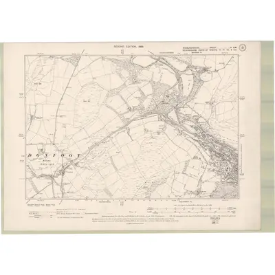1897 Map of Roxburghshire Sheet III.SW, 1899 Print