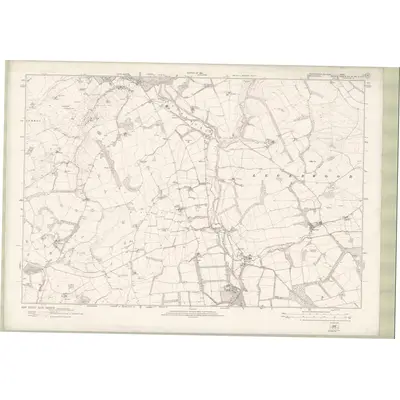 1919 Map of Roxburghshire Sheet nII, 1924 Print