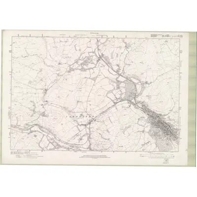 1919 Map of Roxburghshire Sheet nIII, 1924 Print