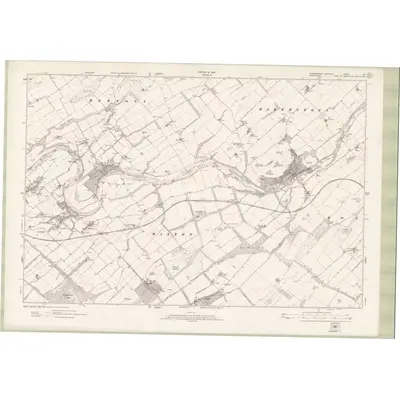 1918 Map of Roxburghshire Sheet nIX, 1924 Print
