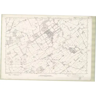 1919 Map of Roxburghshire Sheet nV, 1924 Print