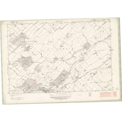 1938 Map of Roxburghshire Sheet nVI & nVIa, 1949 Print
