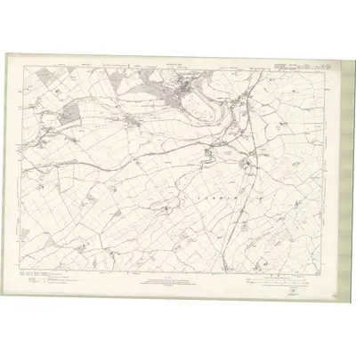 1919 Map of Roxburghshire Sheet nVII, 1925 Print