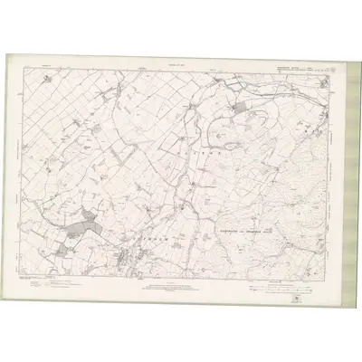 1918 Map of Roxburghshire Sheet nXI, 1925 Print