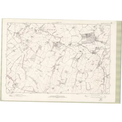1918 Map of Roxburghshire Sheet nXIV, 1924 Print