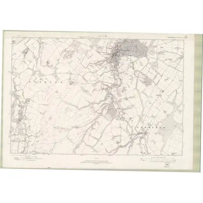 1917 Map of Roxburghshire Sheet nXIX, 1923 Print