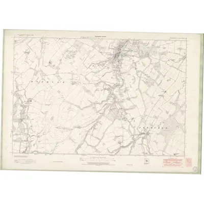 1938 Map of Roxburghshire Sheet nXIX, 1949 Print