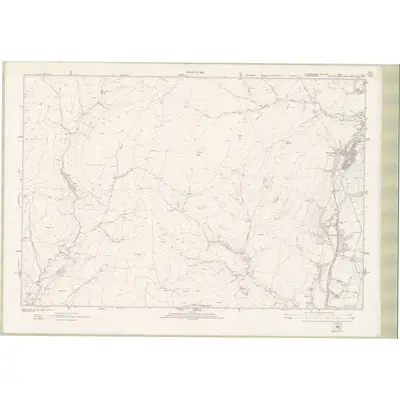 1916 Map of Roxburghshire Sheet nXL, 1923 Print