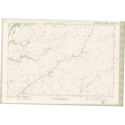 1916 Map of Roxburghshire Sheet nXLI & nXLIII, 1924 Print