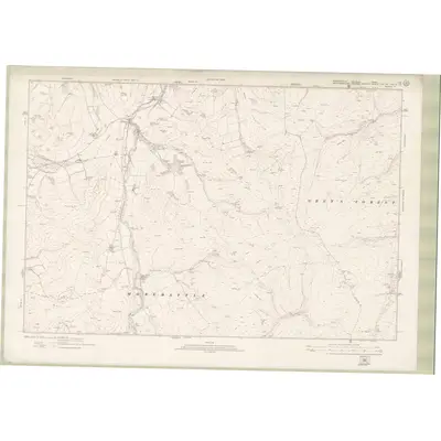 1918 Map of Roxburghshire Sheet nXV, 1923 Print