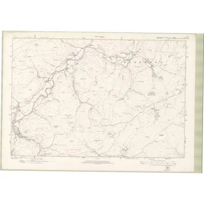 1918 Map of Roxburghshire Sheet nXVI, 1924 Print