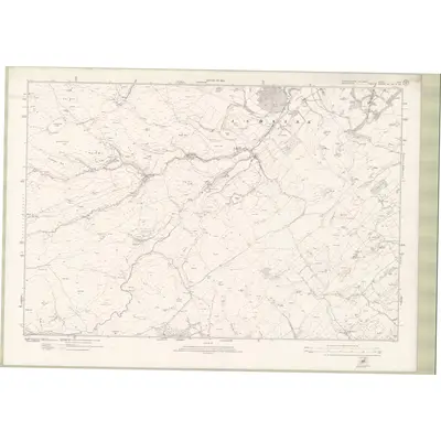 1917 Map of Roxburghshire Sheet nXVII, 1924 Print