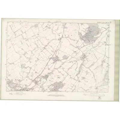1917 Map of Roxburghshire Sheet nXVIII, 1923 Print