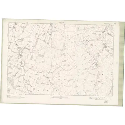 1917 Map of Roxburghshire Sheet nXX, 1923 Print