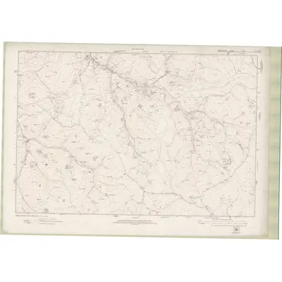 1918 Map of Roxburghshire Sheet nXXI, 1923 Print