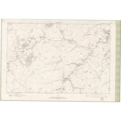 1917 Map of Roxburghshire Sheet nXXIII, 1923 Print