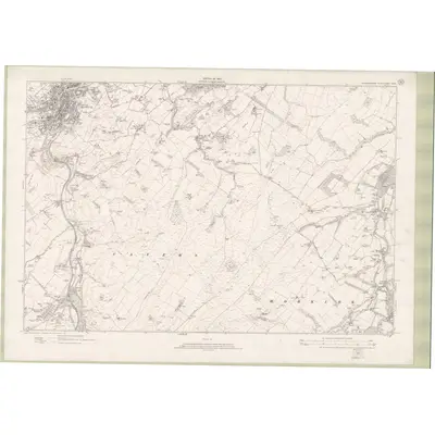 1916 Map of Roxburghshire Sheet nXXIV, 1923 Print