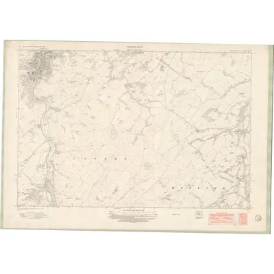 1938 Map of Roxburghshire Sheet nXXIV, 1951 Print