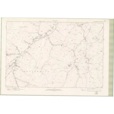 1917 Map of Roxburghshire Sheet nXXIX, 1923 Print