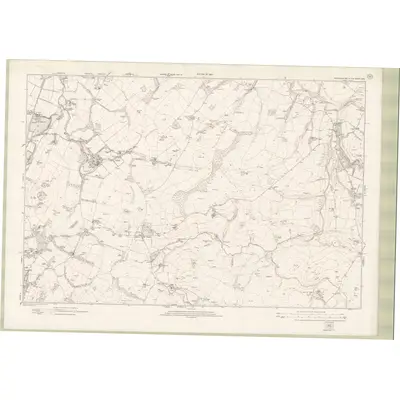 1916 Map of Roxburghshire Sheet nXXV, 1924 Print
