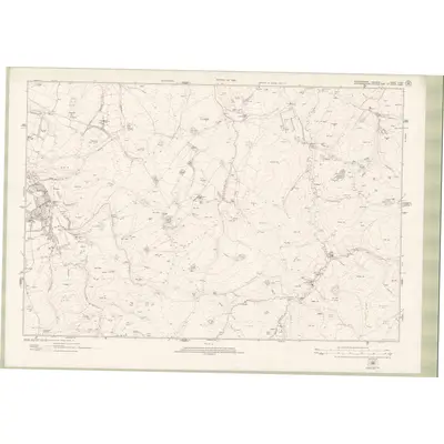 1917 Map of Roxburghshire Sheet nXXVI, 1923 Print