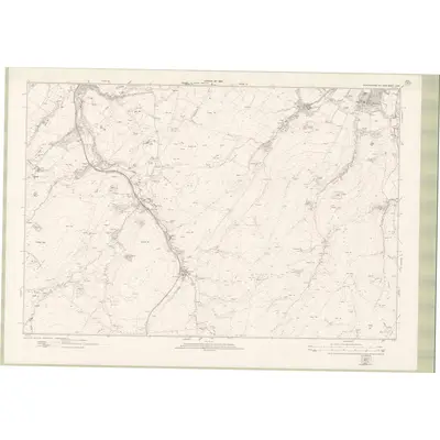 1916 Map of Roxburghshire Sheet nXXX, 1923 Print