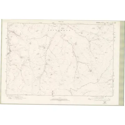 1916 Map of Roxburghshire Sheet nXXXI, 1923 Print