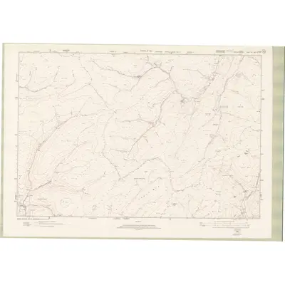 1917 Map of Roxburghshire Sheet nXXXIII, 1923 Print