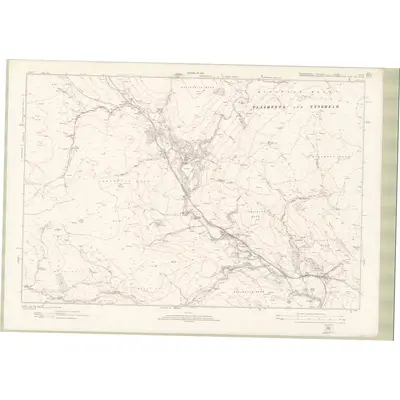 1916 Map of Roxburghshire Sheet nXXXIX, 1925 Print